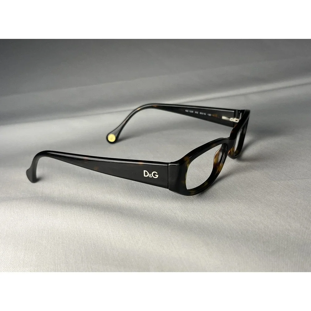 D&G Dolce & Gabbana DG1228 502 Havana Bordeaux Eyeglasses Frames Only 50-16-135
